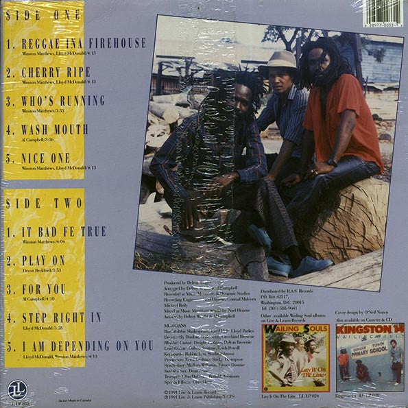 Wailing Souls - Reggae Ina Firehouse (LP)