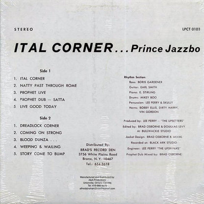 Prince Jazzbo - Ital Corner (LP) - PureSound Records