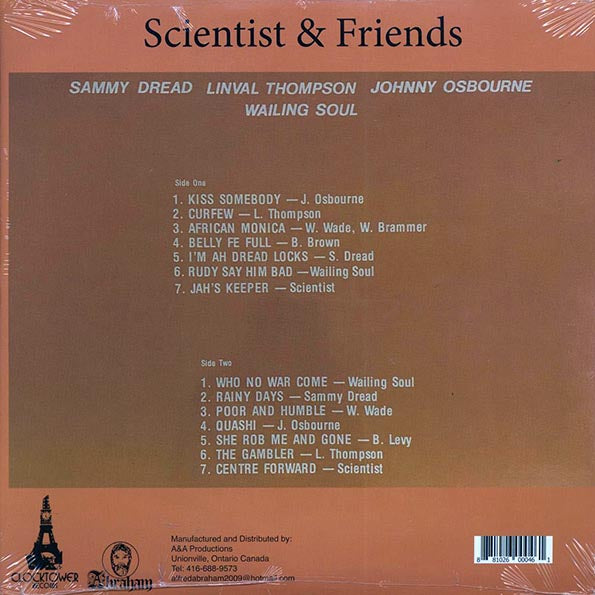 Scientist, Linval Thompson, Sammy Dread, Wailing Souls, Etc. - Scientist & Friends (LP)