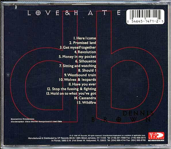 Dennis Brown - Love & Hate: Best Of Dennis Brown (CD)