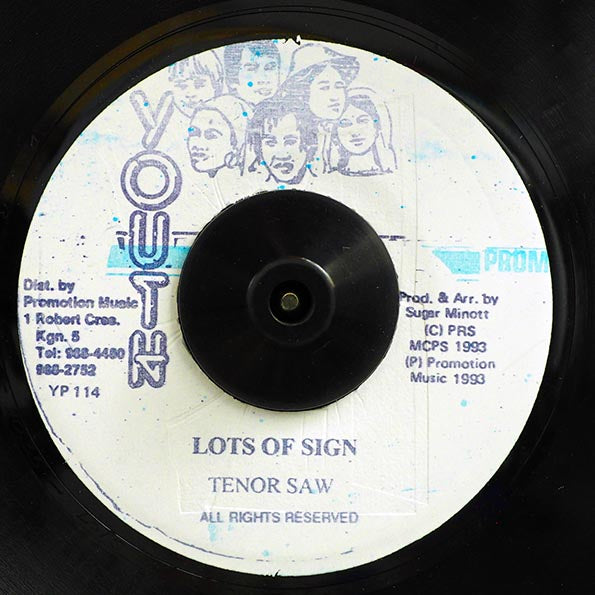 Tenor Saw - Lots Of Sign  /  Version (7")