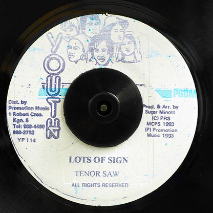 Tenor Saw - Lots Of Sign  /  Version (7")