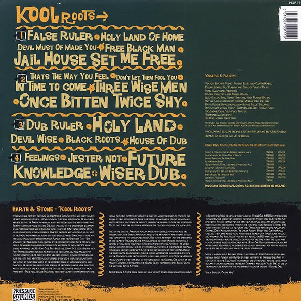 Earth & Stone - Kool Roots + Dub (FIRST PRESS) (LP) - PureSound Records