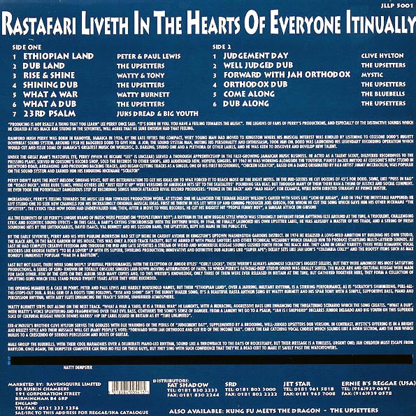 Lee Perry, Watty Burnett, Juks Dread, Etc. - Rastafari Liveth Itinually (LP) - PureSound Records