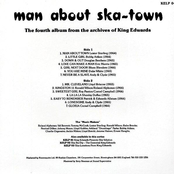 Skatalites, Lester Sterling, Bobby Aitken, Etc. - Man About Ska Town (LP)