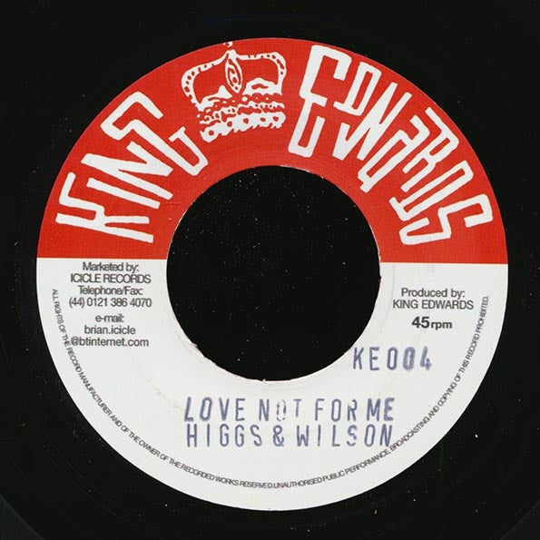 Roland Alphonso - Shuffle Duck  /  Higgs & Wilson - Love Not For Me (7")