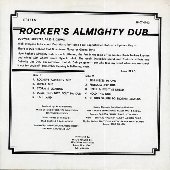 King Tubby - Rockers Almighty Dub (LP) - PureSound Records