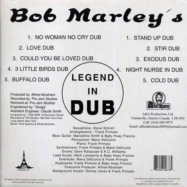 Bob Marley - Legend In Dub (LP) - PureSound Records