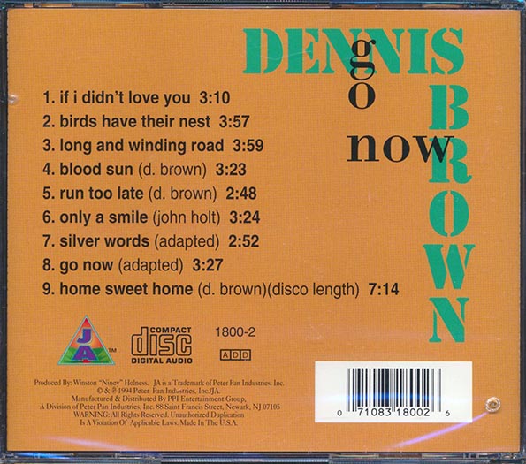 Dennis Brown - Go Now (CD)