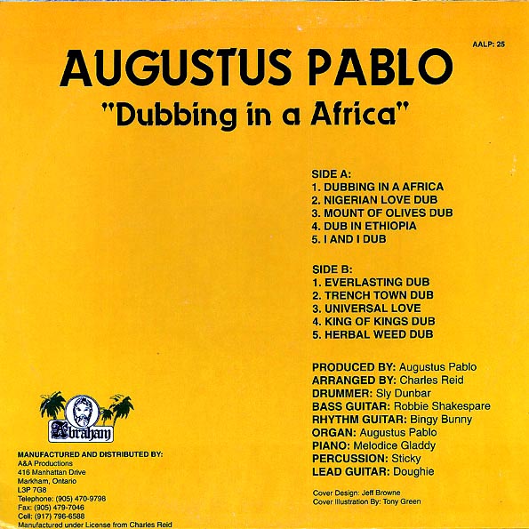 Augustus Pablo - Dubbing In A Africa (LP) - PureSound Records