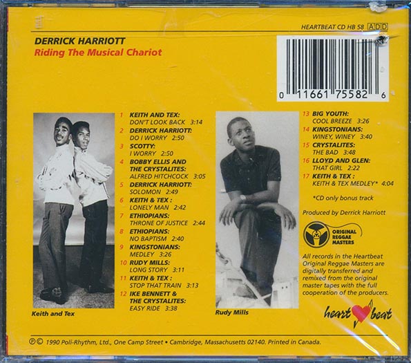 Derrick Harriott - Riding The Musical Chariot (CD)