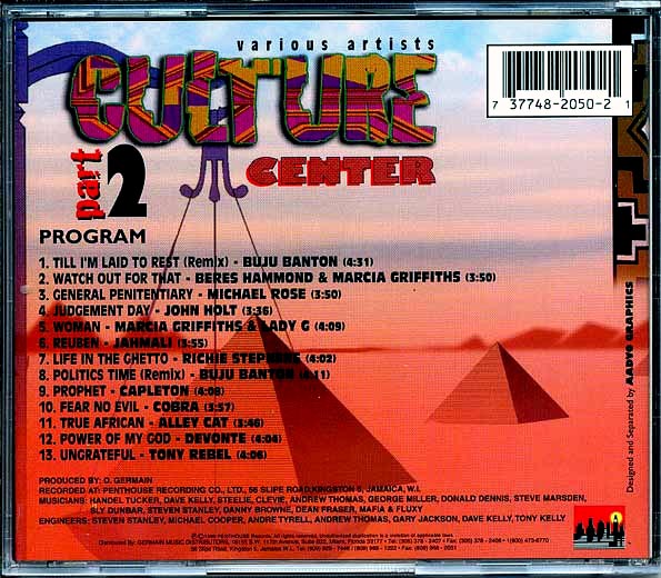 Michael Rose, Buju Banton, Tony Rebel, Etc. - Penthouse Culture Center Volume 2 (CD)