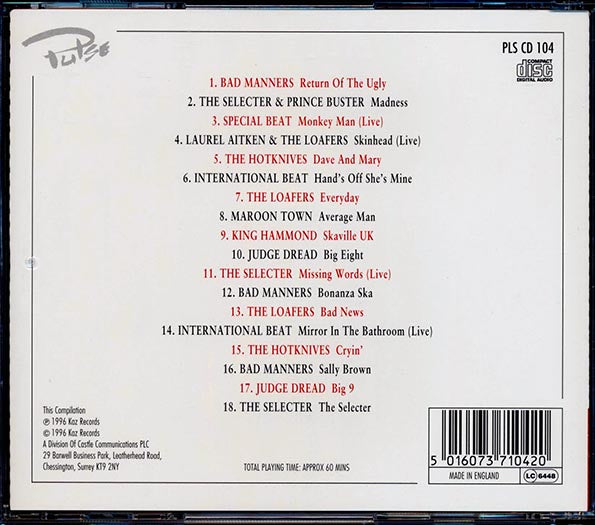 Prince Buster, The Selecter, Bad Manners, Judge Dread, Etc. - Ska Crazy: Return Of The Ugly (CD)