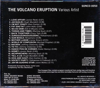 Wailing Souls, Johnny Osbourne, Yellowman, Etc - Volcano Eruption (CD)