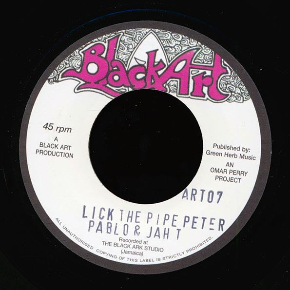 Augustus Pablo - Hot & Cold  /  Jah T & Augustus Pablo - Lick The Pipe Peter (7")