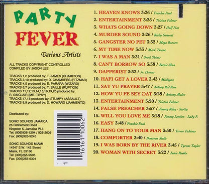 Frankie Paul, Triston Palmer, Half Pint, Etc. - Party Fever (20 tracks) (CD)