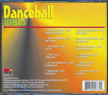 Tony Rebel, Pinchers, Beenie Man, Etc. - Dancehall Vibes (CD)