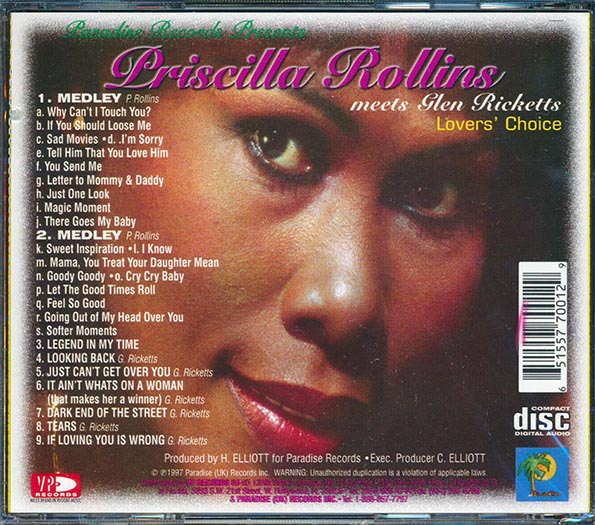 Priscilla Rollins - Meets Glen Ricks In Lovers Choice (CD)