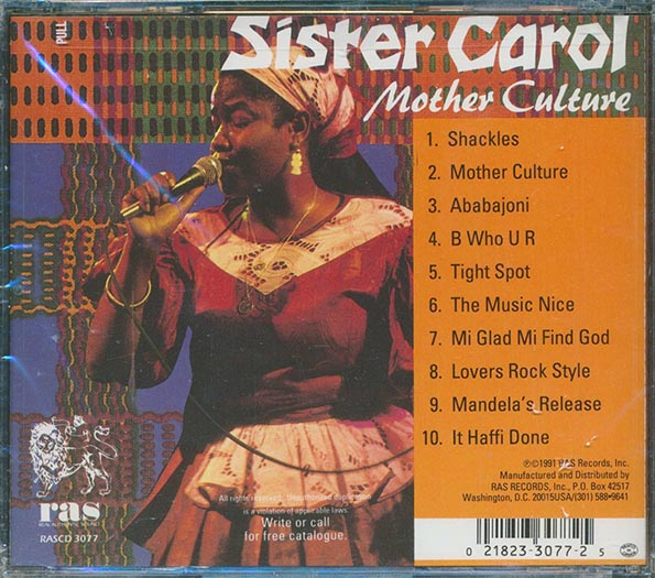 Sister Carol - Mother Culture (CD)