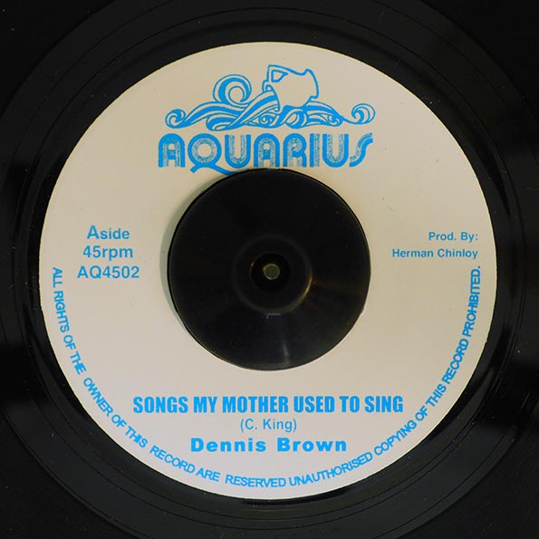 Dennis Brown - Songs My Mother Used To Sing  /  U Roy - Linger You Linger (7")