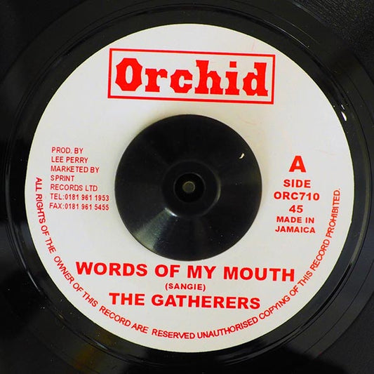 The Gatherers - Words Of My Mouth  /  The Upsetters - Word A Mouth Dub (7")