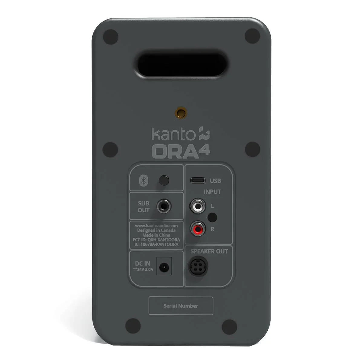 ORA4 Powered Bluetooth Desktop Speakers - Pair (Matte Grey) - PureSound Records