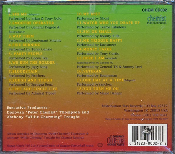 Beenie Man, Bounty Killer, Cocoa Tea, Pinchers, Etc. - Ragga Mania Volume 2 (CD)