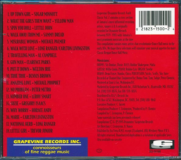 Sammy Dread, Welton Irie, Lone Ranger, Etc. - Vault Classics Volume 2 (CD)