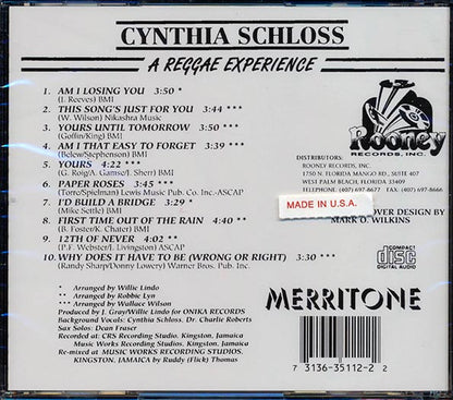 Cynthia Schloss - A Reggae Experience (CD)
