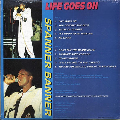 Spanner Banner - Life Goes On (Jamaica press) (LP)