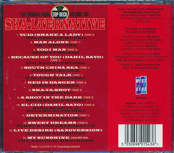 Roland Alphonso, Johnny Moore, Etc. - Skalternative: Top Sounds From Top Deck #6 (CD)