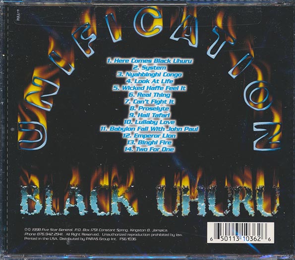 Black Uhuru - Unification (CD)