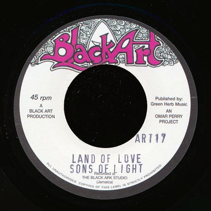 Sons Of Light - Land Of Love  /  The Upsetters - Land Of Dub (7")