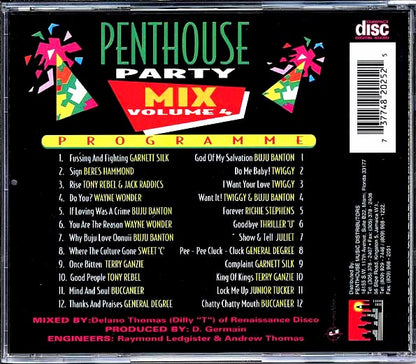 Beres Hammond, Garnett Silk, Tony Rebel, Etc. - Penthouse Party Mix 4 (CD)