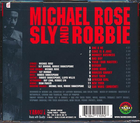 Michael Rose, Sly & Robbie - X Uhuru (CD)