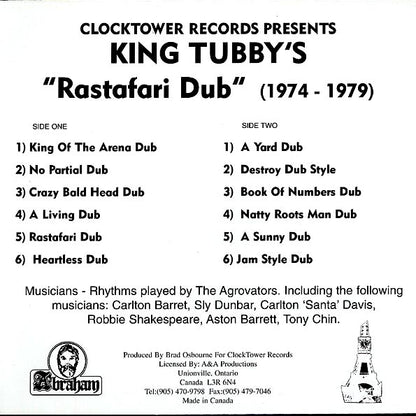 King Tubby - Rastafari Dub (LP) - PureSound Records