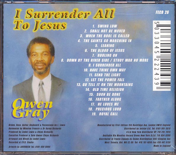 Owen Gray - I Surrender All To Jesus (CD)
