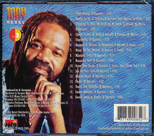 Tony Rebel - Collector's Series Volume 2 (CD)