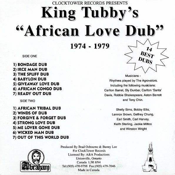 King Tubby - African Love Dub (LP) - PureSound Records
