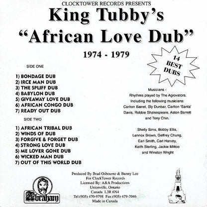 King Tubby - African Love Dub (LP) - PureSound Records