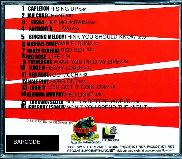 Jah Cure, Capleton, Michael Rose, Etc. - Firehouse Crew Platinum Series Volume 1 (CD)