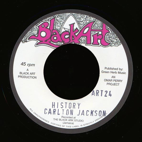 Carlton Jackson - History  /  The Upsetters - Old Dub (7")
