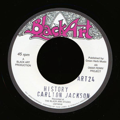 Carlton Jackson - History  /  The Upsetters - Old Dub (7")