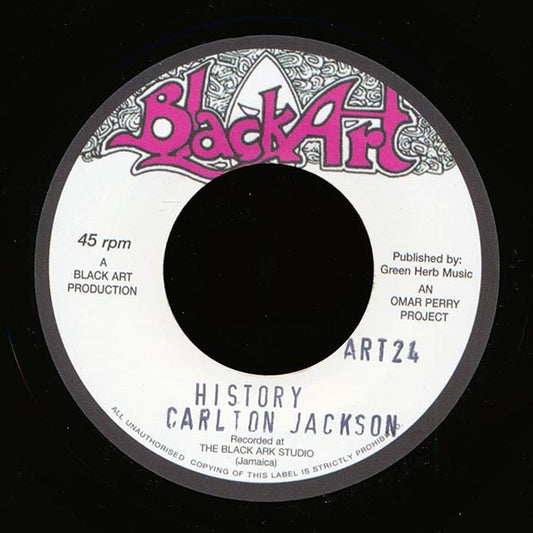 Carlton Jackson - History  /  The Upsetters - Old Dub (7")