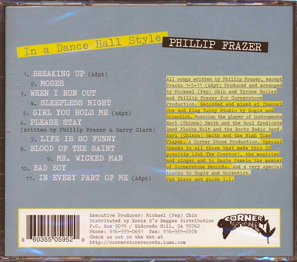 Phillip Frazer - In A Dance Hall Style (CD)