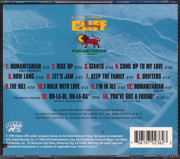 Jimmy Cliff - Humanitarian (CD)