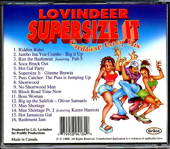 Lovindeer - Supersize It: Caribbean Party Mix (CD)