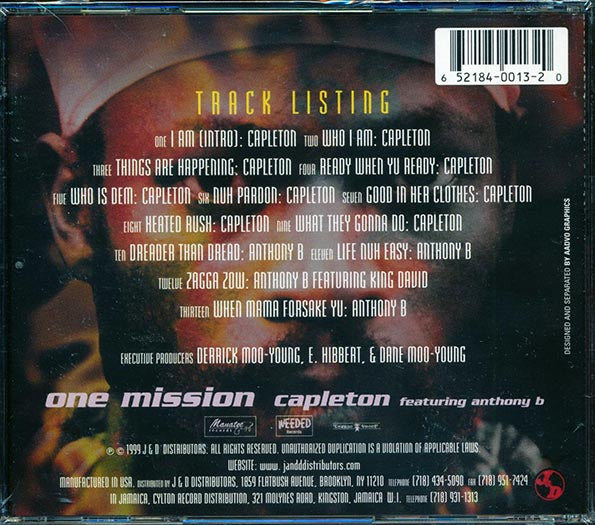 Capleton, Anthony B - One Mission (CD)