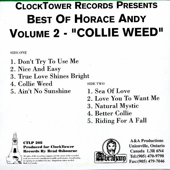 Horace Andy - Best Of Volume 2: Collie Weed (LP) - PureSound Records