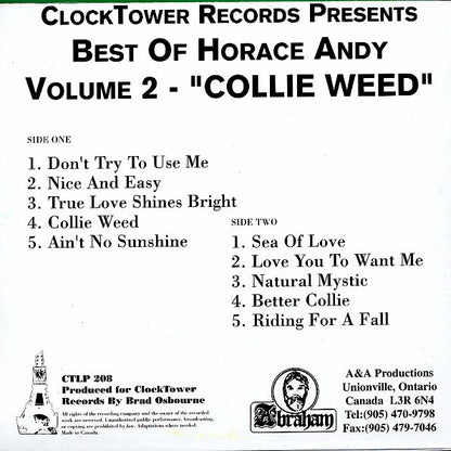 Horace Andy - Best Of Volume 2: Collie Weed (LP) - PureSound Records
